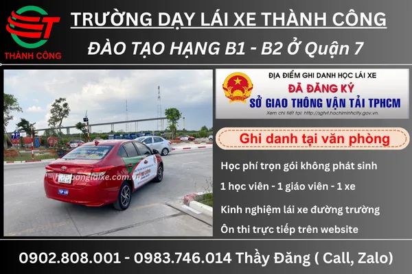 học lái ô tô b2 quận 7