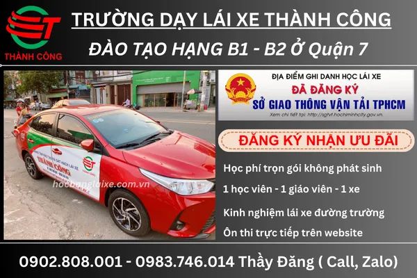 Học lái xe ô tô tại quận 7