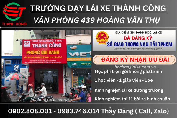 trung tâm dạy lái ô tô 439 hoàng văn thụ