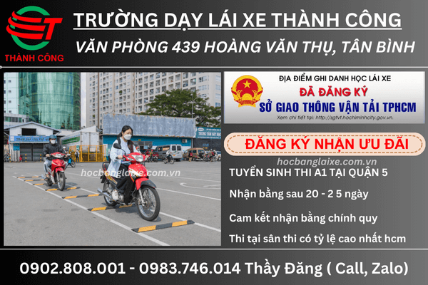 địa điểm thi a1 quận 5