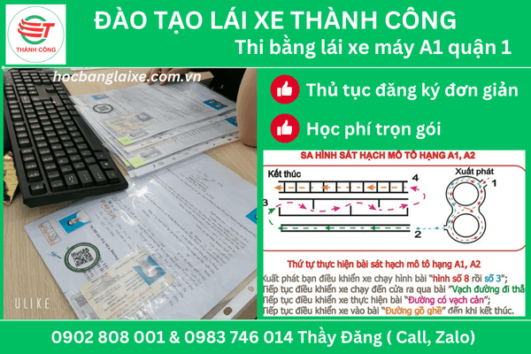 thi gplx hạng a1 quận 1