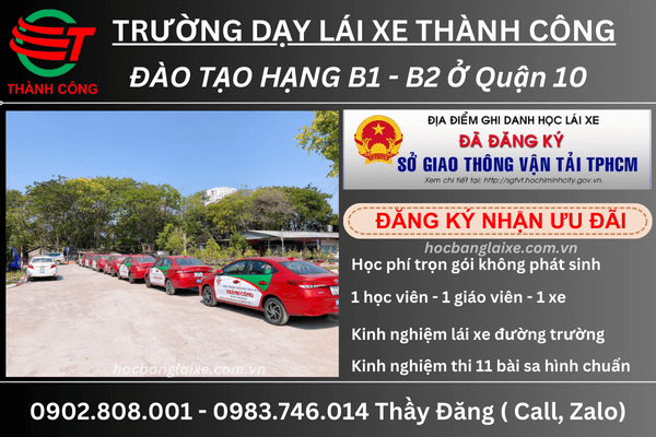 học bằng lái ô tô ở quận 10