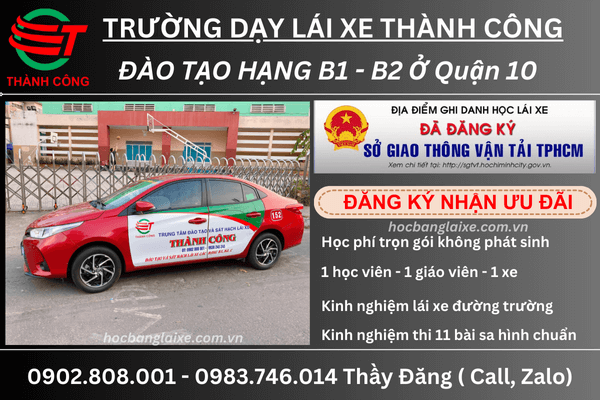 học bằng lái ô tô quận 10