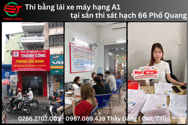 Thi bằng lái xe 66 Phổ Quang