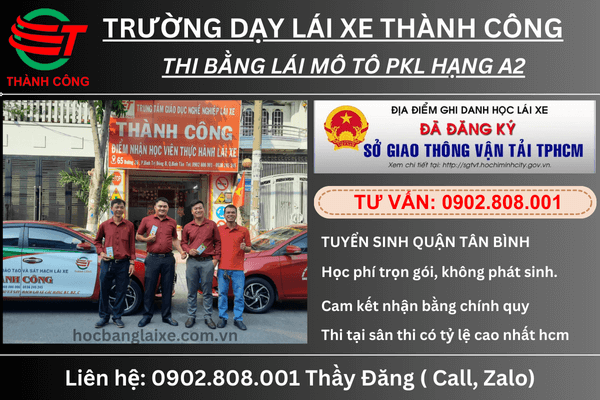 văn phòng dạy lái xe Bình Tân