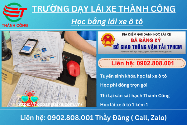 hồ sơ học bằng ô tô