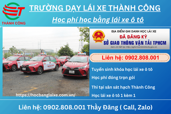 học phí học lái xe ô tô
